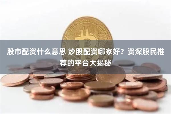 股市配資什么意思 炒股配資哪家好？資深股民推薦的平臺(tái)大揭秘